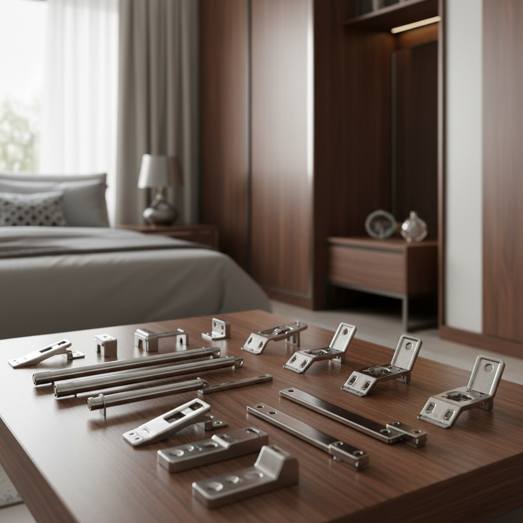 Lid Support Hinges For Bedroom Furniture And Built-In Wardrobes