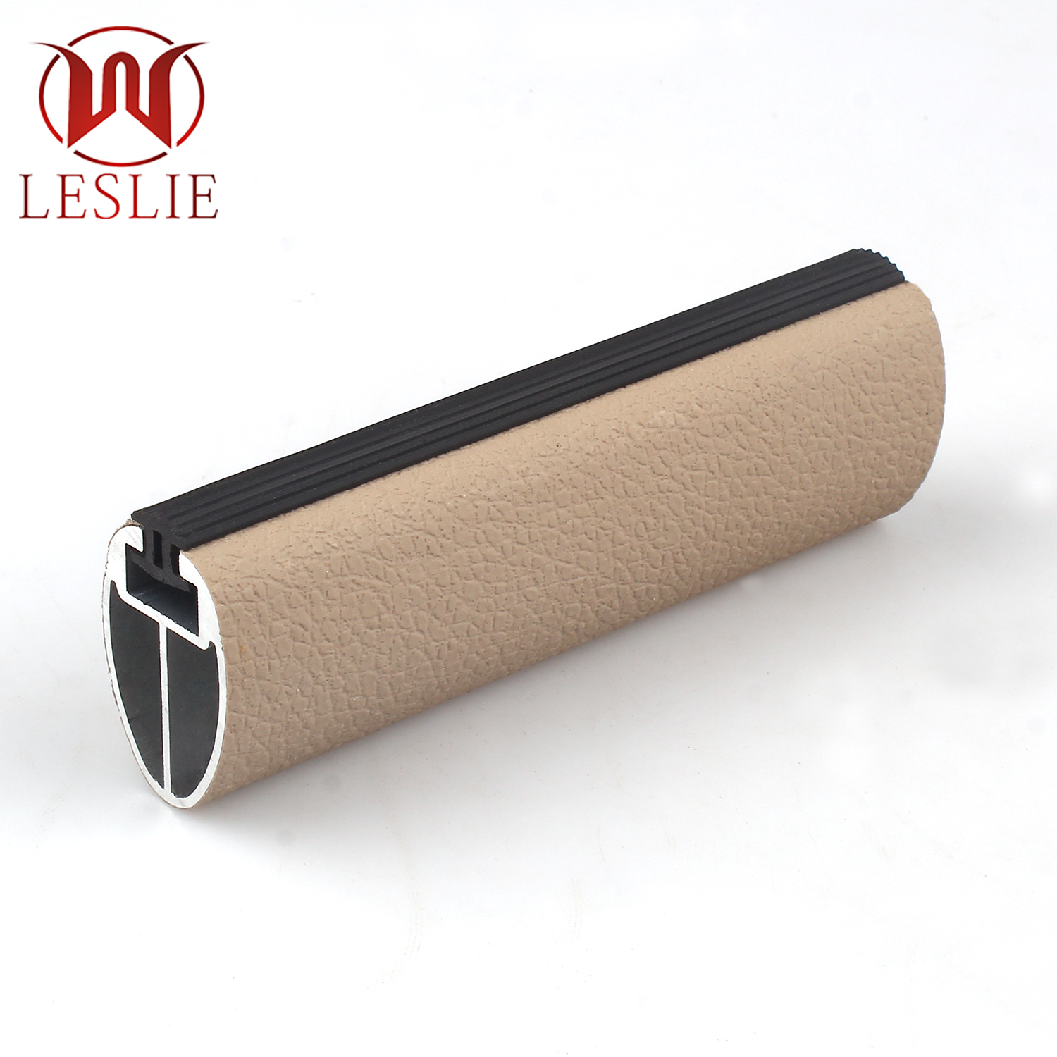 桃心皮纹衣杆 卡其色.JPG