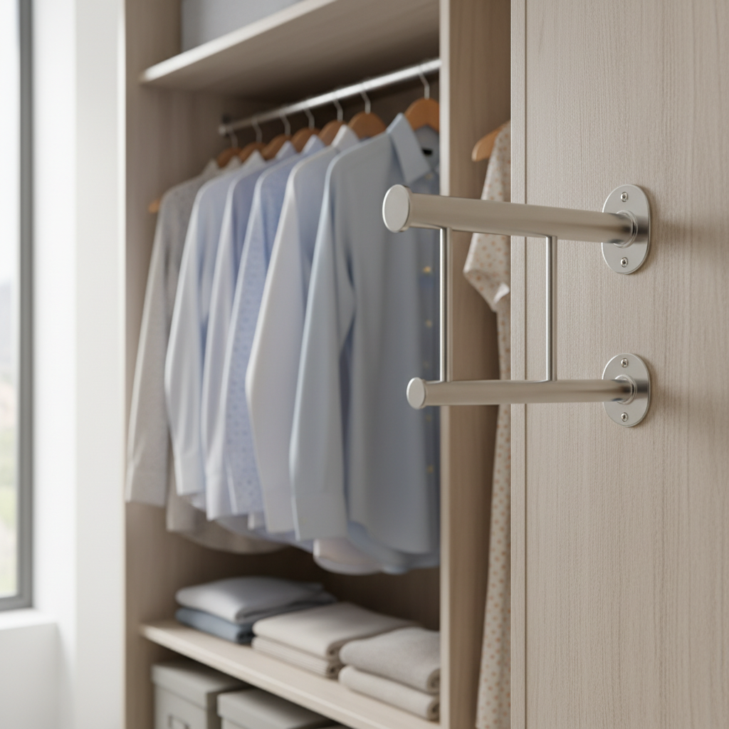 Wardrobe Tube Support For Home Organization