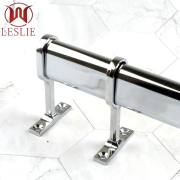 YT-1612B Heavy-Duty 15mm Chrome Oval Tube Socket - Reinforced Zinc Alloy Center Connector for Industrial Wardrobe Systems