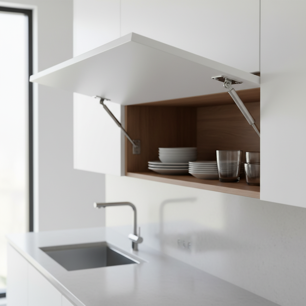 Cabinet Door Gas Spring For Kitchen Cabinets And Lift-Up Cabinet Doors