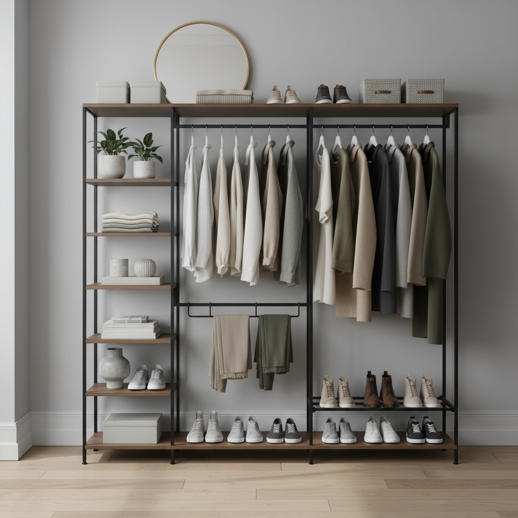 Clothes Rail Wardrobe For Home Organization