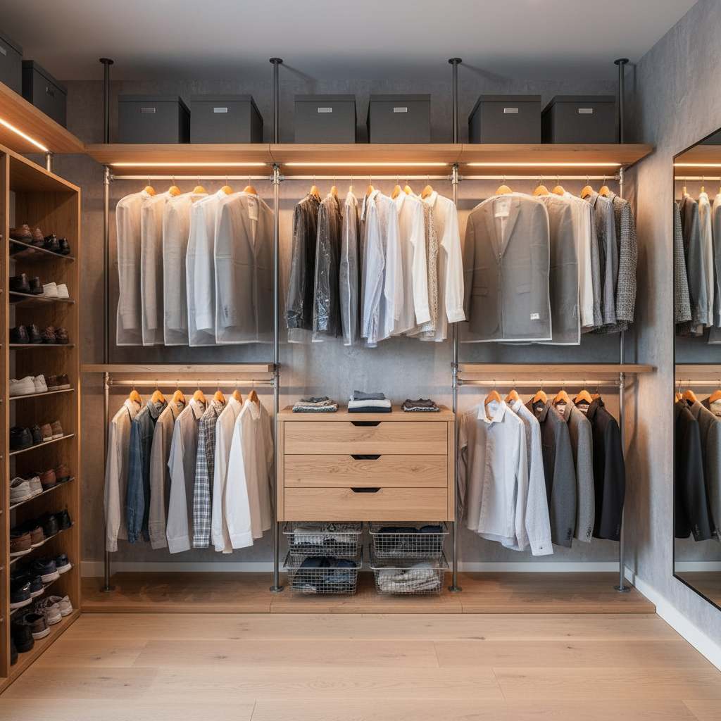 Clothes Rail Wardrobe For Wardrobes And Closet Storage Systems
