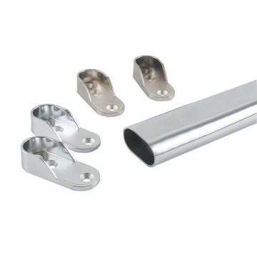 16mm U-shaped clothes rail bracket