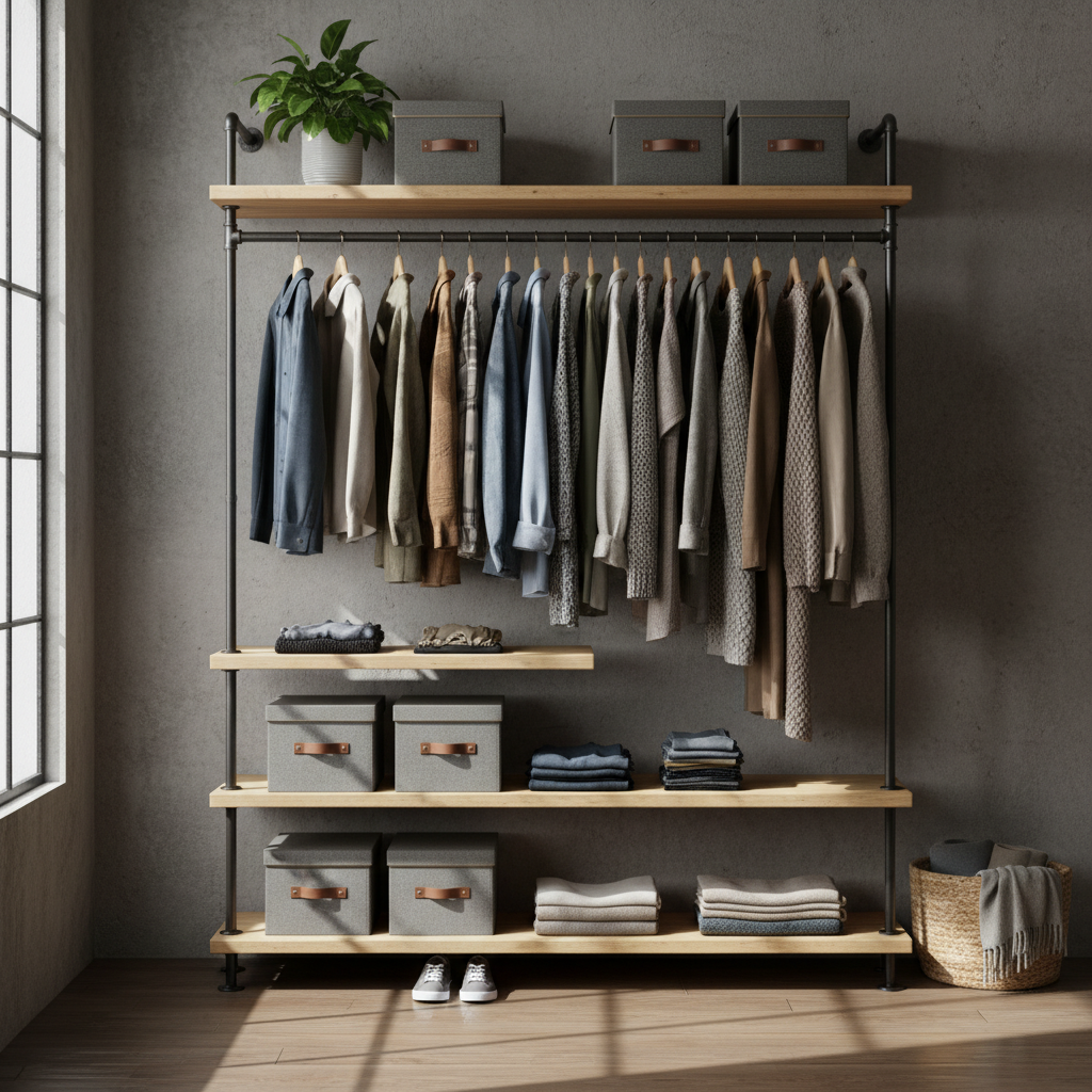 Clothes Rail Wardrobe For Storage Furniture
