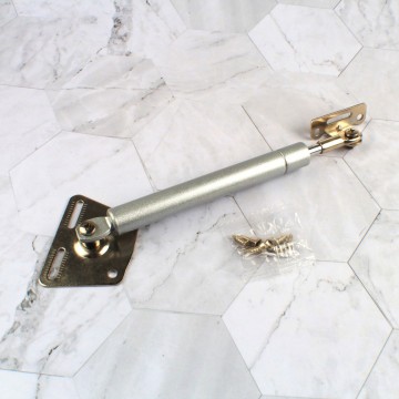 Flip-down hydraulic support rod