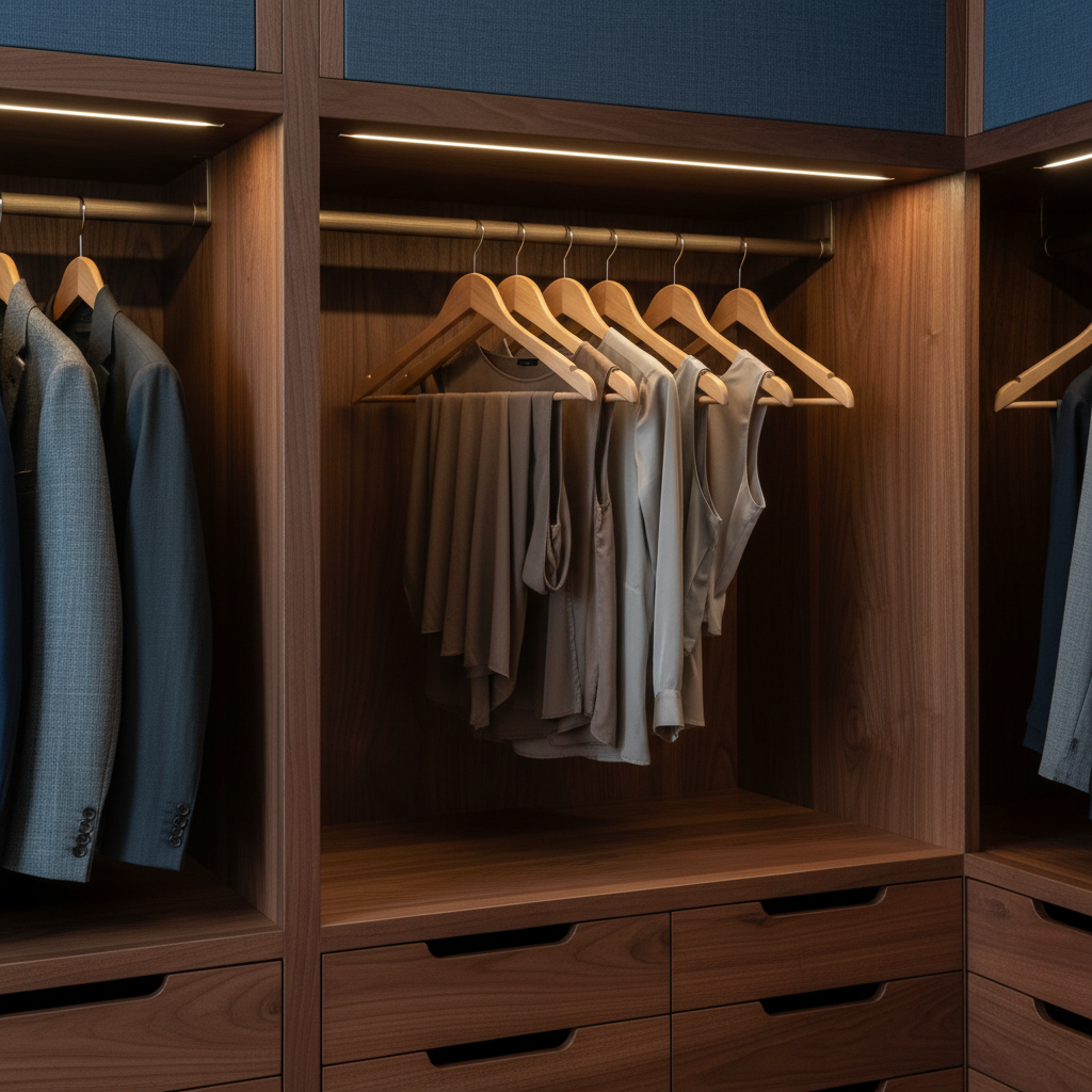 Wardrobe Hanging Rod For Custom Furniture